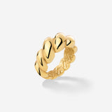 Bold Twist Ring Gold