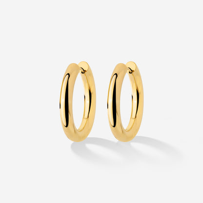 Chunky Hoopies Medium Gold