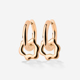 Chunky Melting Donut Hoop Set Medium Rose Gold