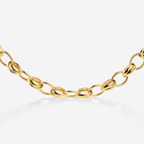Chunky Twisted Links Necklace Gold