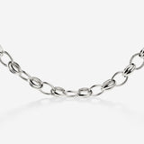 Chunky Twisted Links Necklace Silver