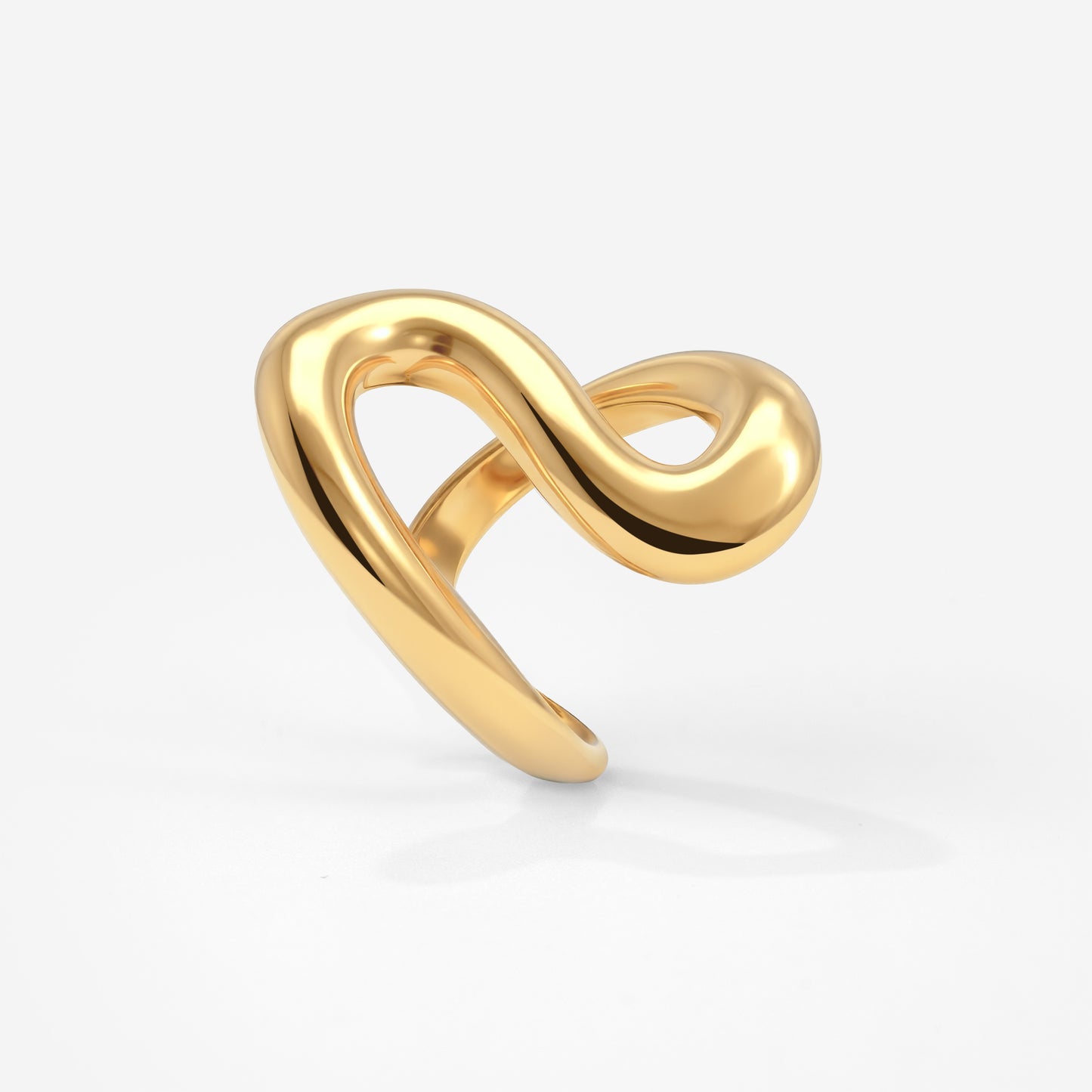 Coiled Ring Gold