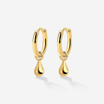 Drop it Hoop Set Small Gold