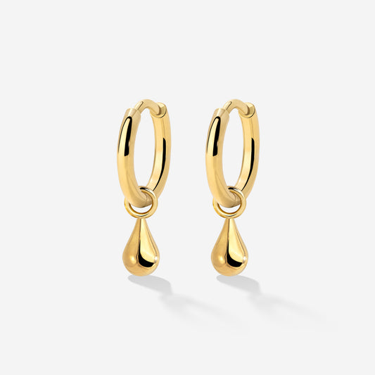Drop it Hoop Set Small Gold