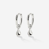Drop it Hoop Set Small Silver