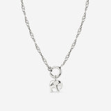 Elephant Singapore Chain Necklace Set Silver