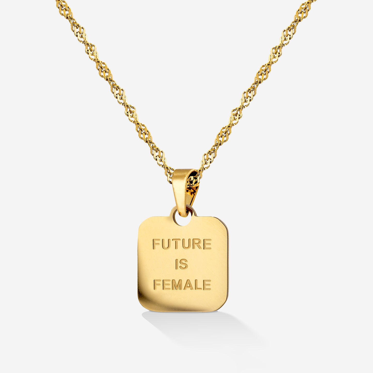 Future is female Necklace Gold