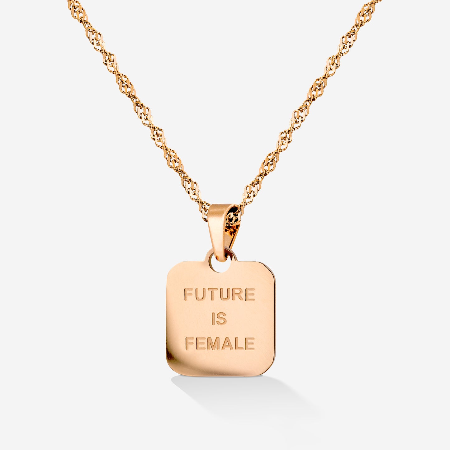 Future is female Necklace Rose Gold