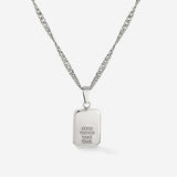Good things take time Necklace Silver