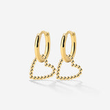 Heart of Gold Hoop Set Small Gold