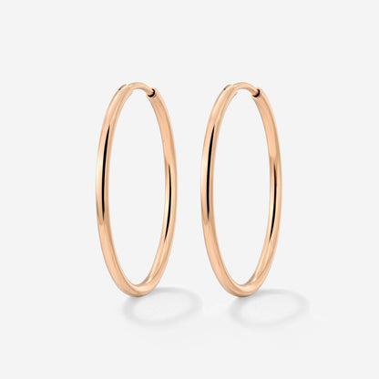Extra Large Hoops Rose Gold