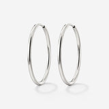 Extra Large Hoops Silver