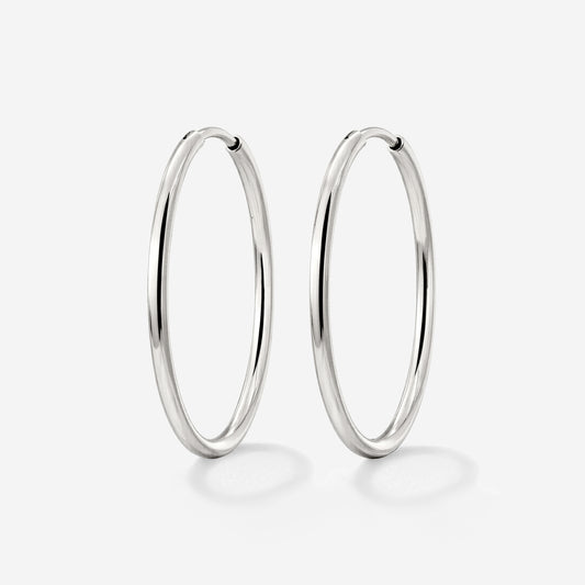 Extra Large Hoops Silver