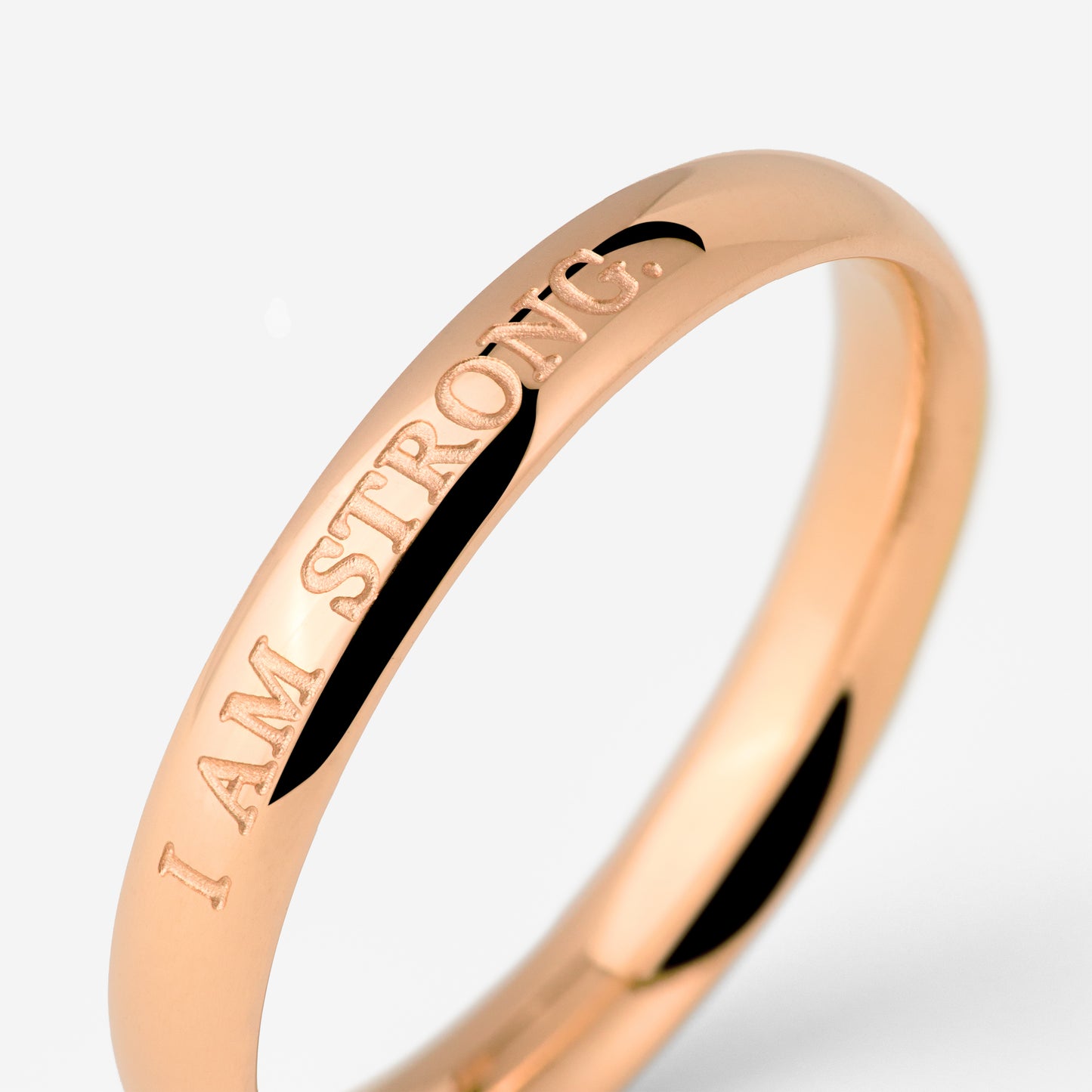 I am strong Ring Rose Gold