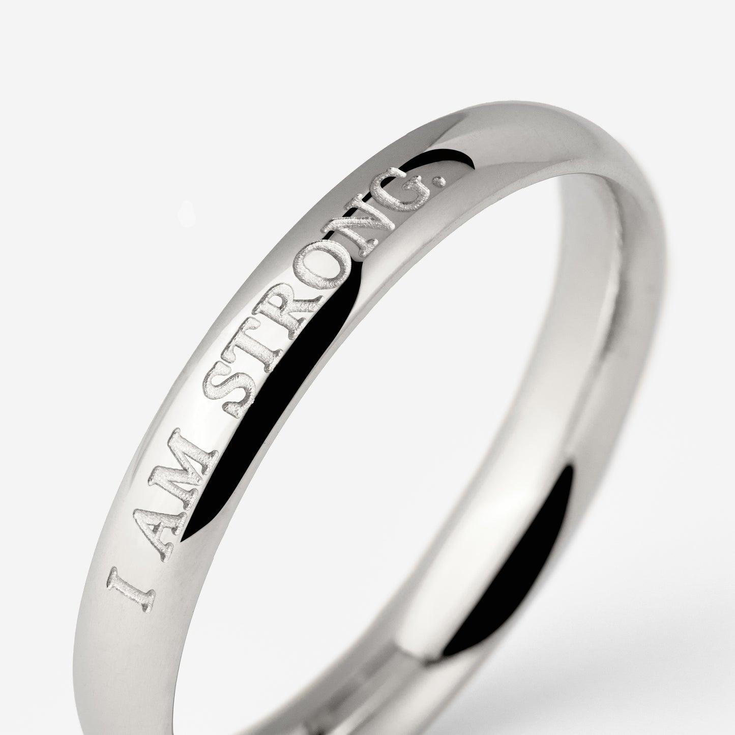 I am strong Ring Silver