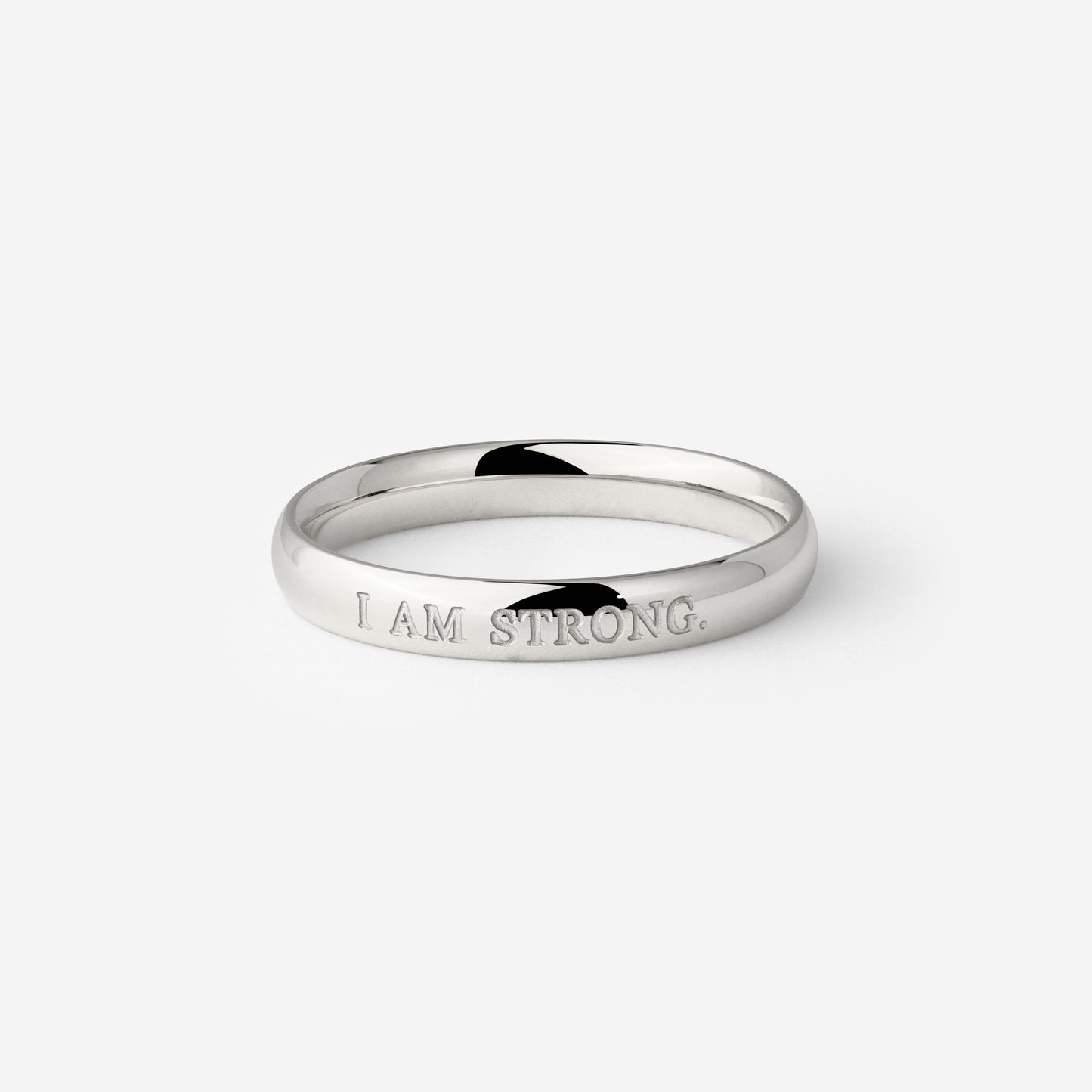 I am strong Ring Silver