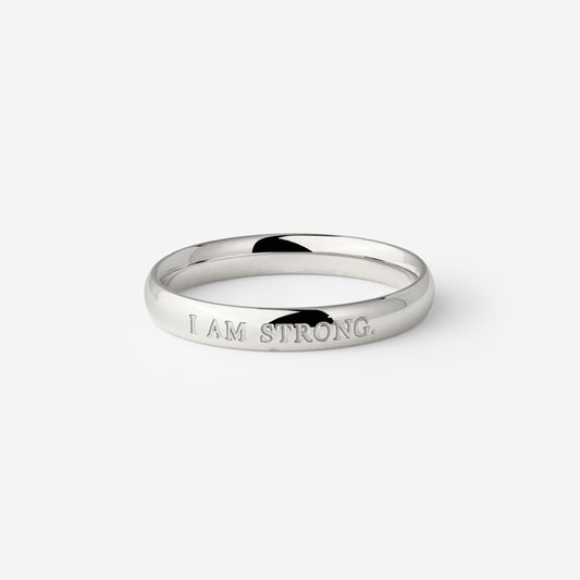 I am strong Ring Silver