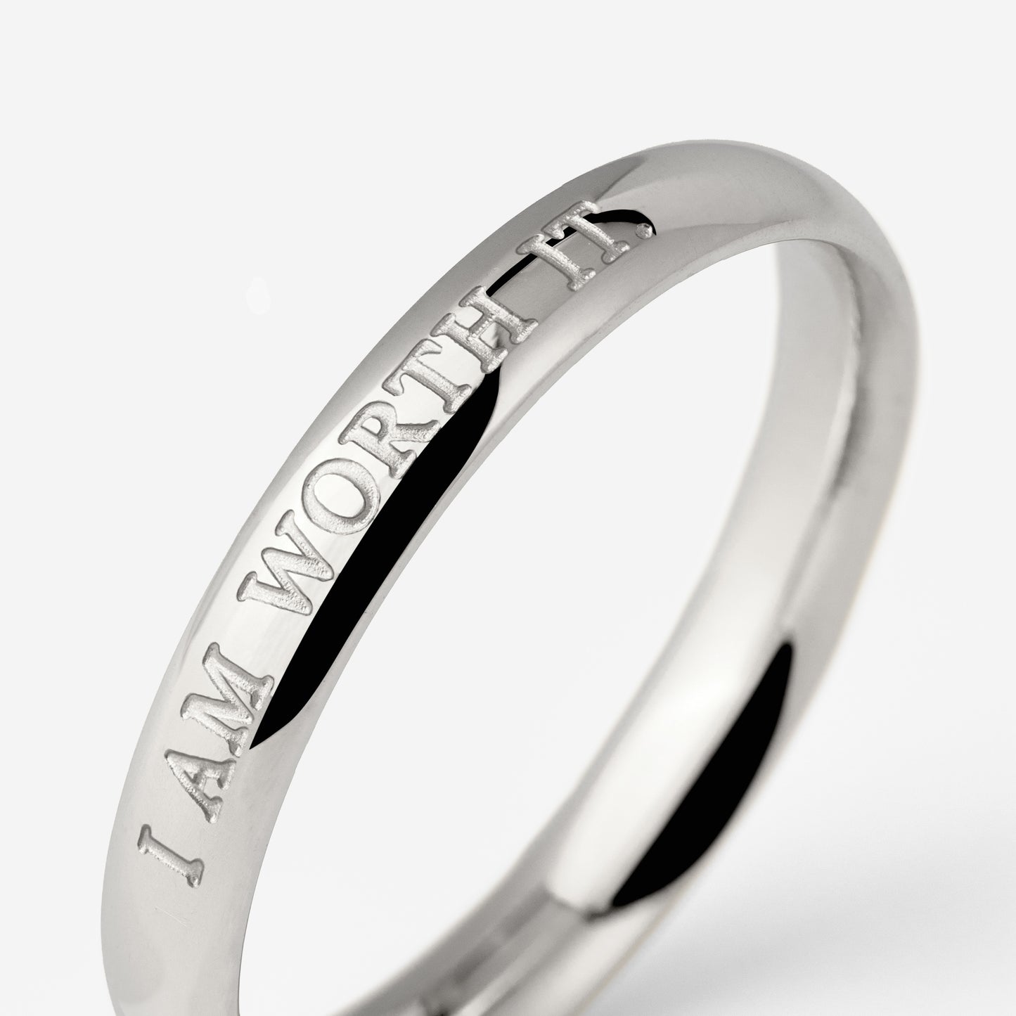 I am worth it Ring Silver