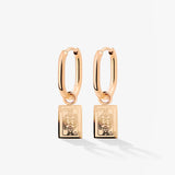 Like a Queen Oval Hoop Set Baby Rose Gold