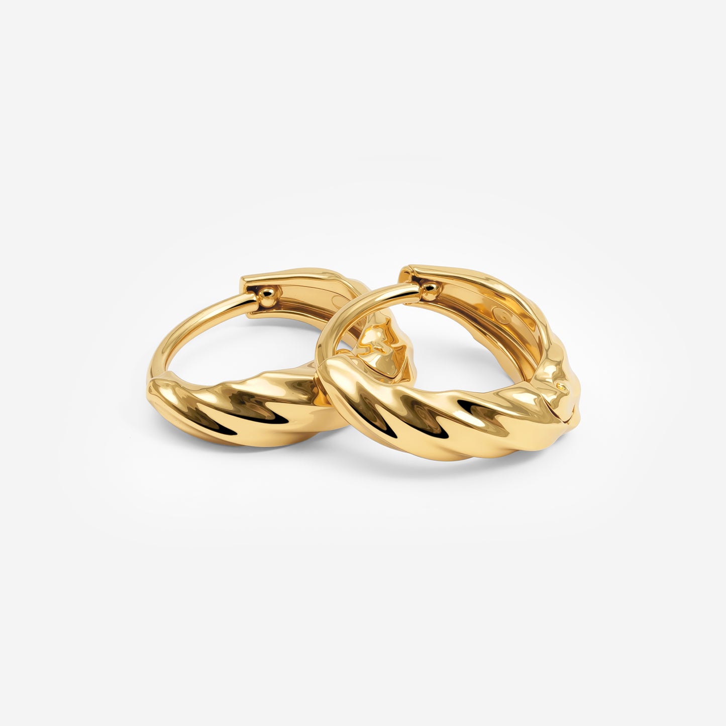 Mini Twist Hoops Gold