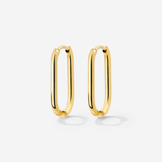 Oval Hoops Small Gold