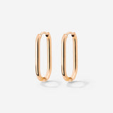 Oval Hoops Small Rose Gold