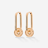 Swirl'n Oval Hoop Set Small Rose Gold