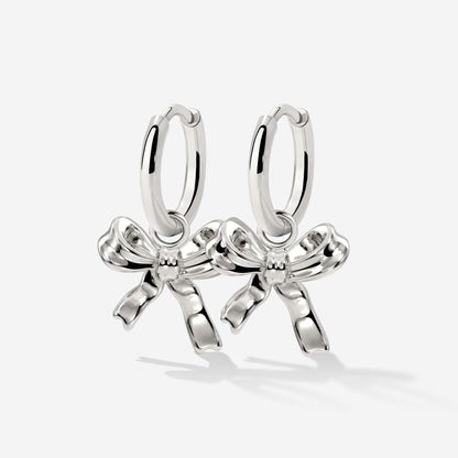 Pretty Ribbon Hoop Set Small Argento