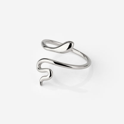 Slim Snake Ring Silver