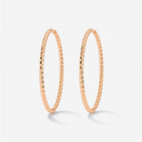 Twisted Hoops Extra Large Rose Gold