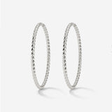 Twisted Hoops Extra Large Silver