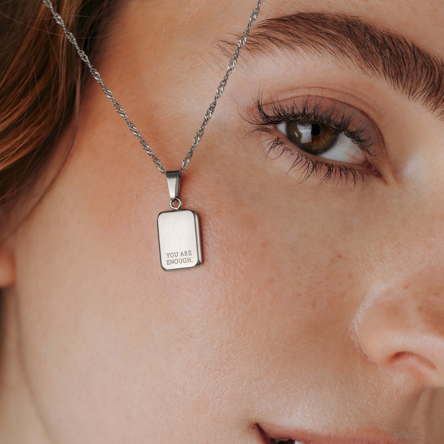 You are enough Necklace Silver