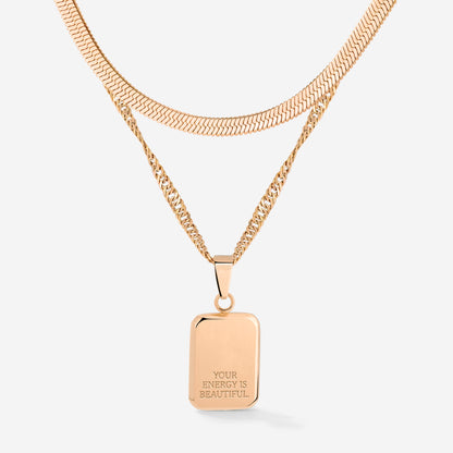 Your energy is beautiful Bundle Rose Gold