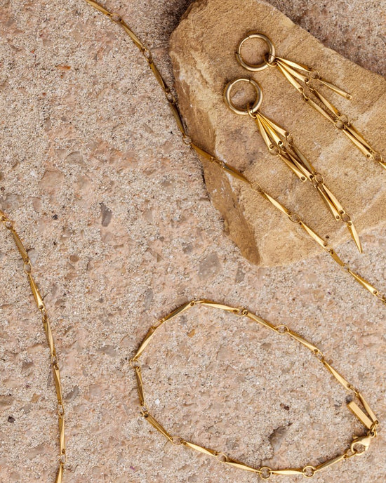 Curved Links Bundle Rose Gold