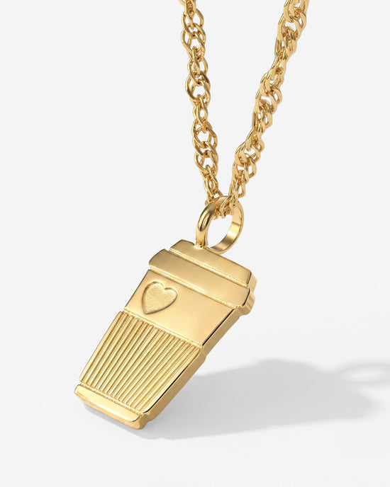 Petit Café Necklace Gold