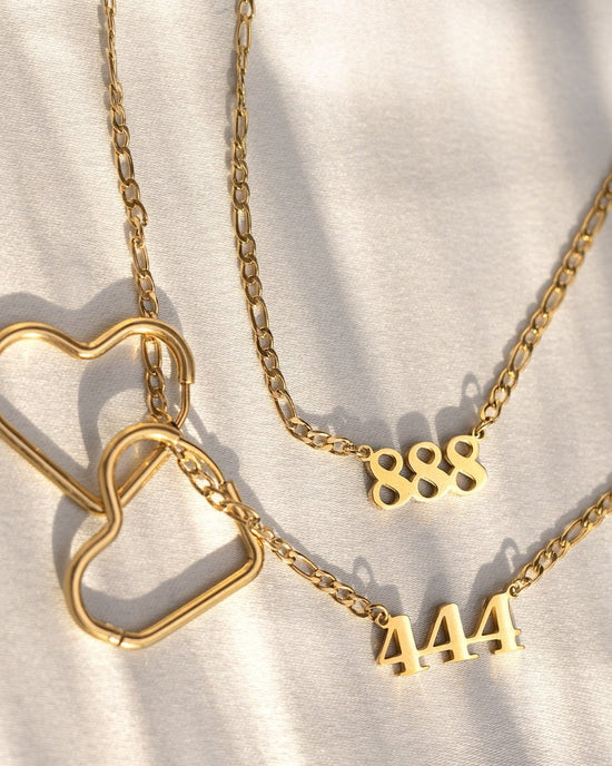 Angel Number Necklace Silver