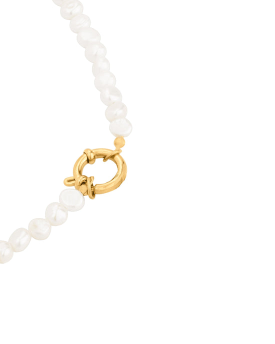 Lola Power Pearl Necklace gold
