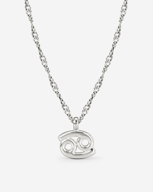Cancer Bubble Necklace Silver