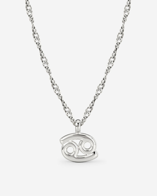 Cancer Bubble Necklace Silver