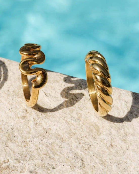 Towel Twist Ring Silver