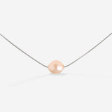 Blush Pearl Choker Silver