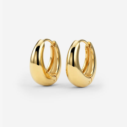 Gilded Curve Hoops Gold