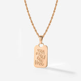 Hot girls are loud Necklace Rose Gold