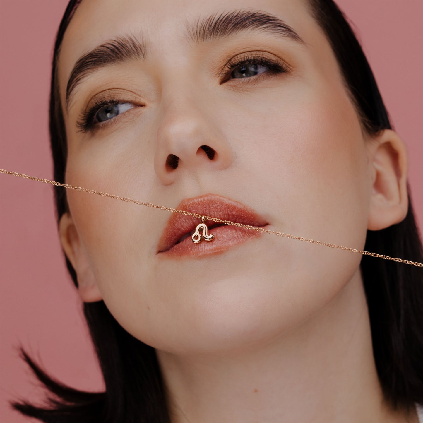 Leo Bubble Necklace Rose Gold