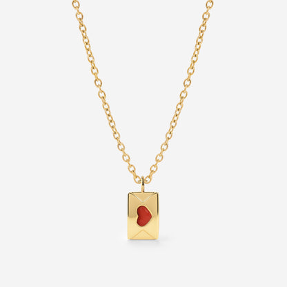 Love Letter Necklace Gold