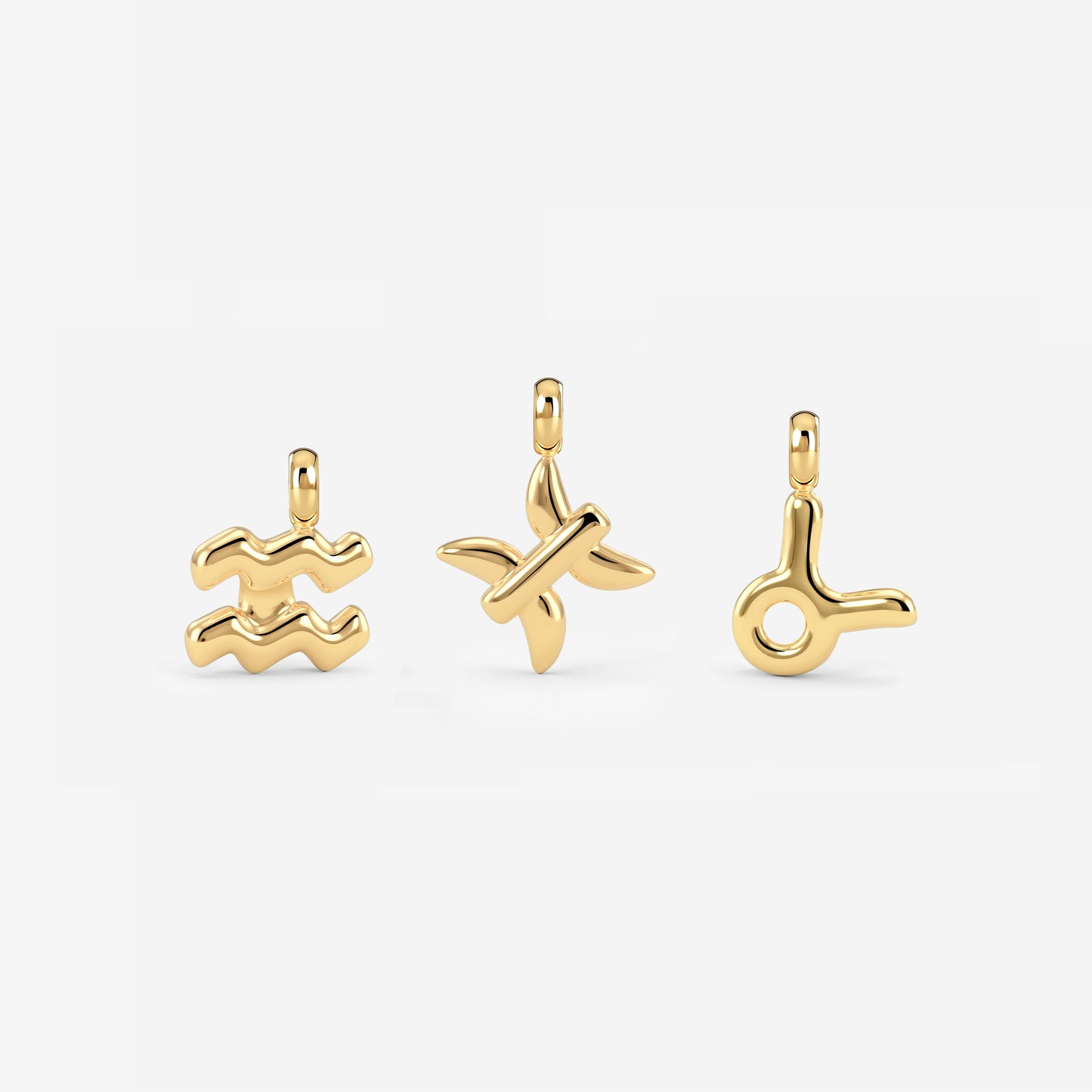 Bubble Zodiac Necklace Charms