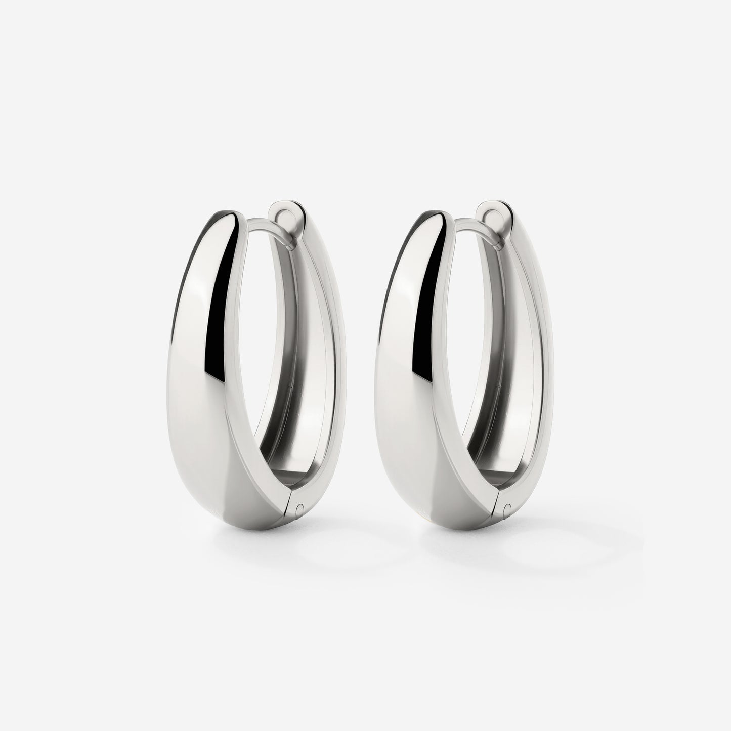 Seeker Hoops Medium Silver