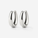 Seeker Hoops Medium Silver