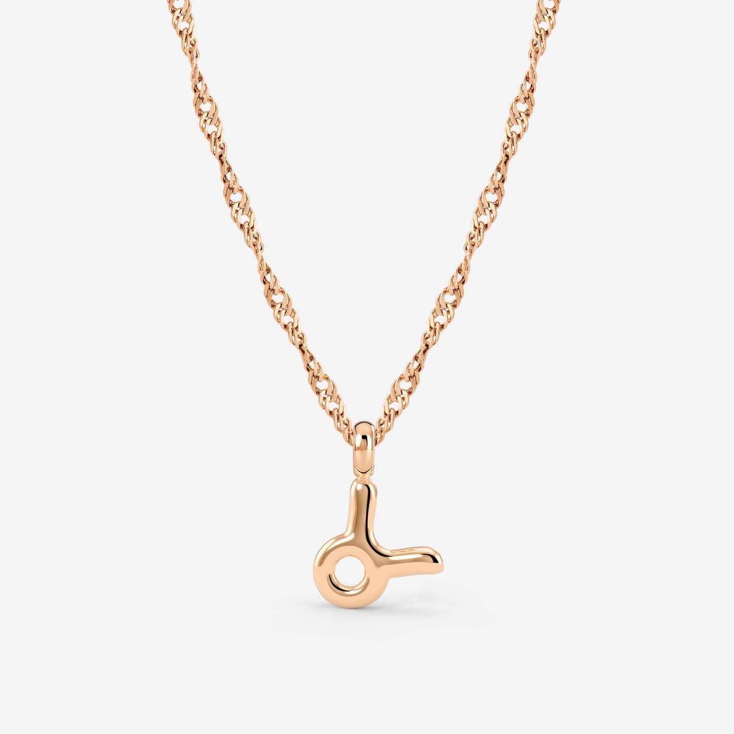 Taurus Bubble Necklace Rose Gold