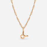 Taurus Bubble Necklace Rose Gold